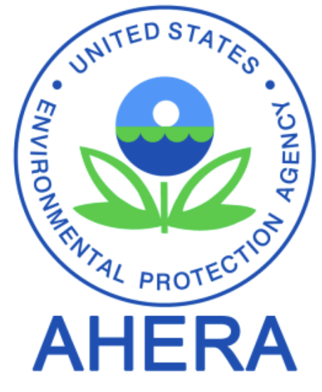  Wording in Blue United States Environmental Protection Agency Circular Graphic with a green flower 